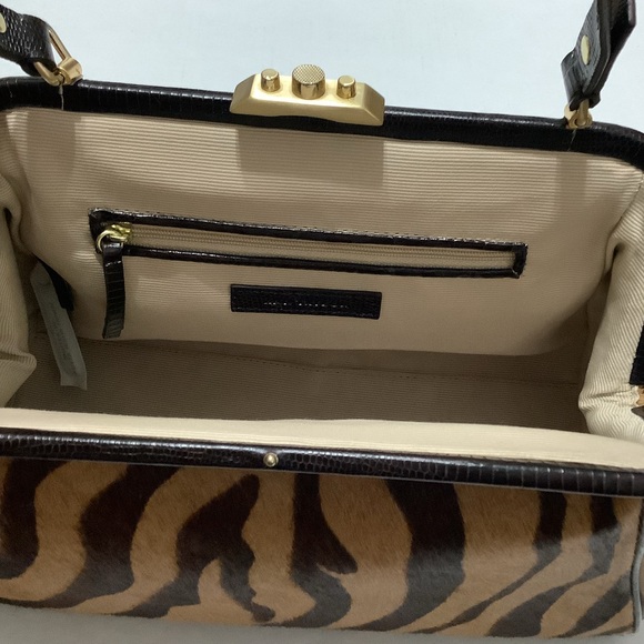 SOLD ⭐️ANN TAYLOR Animal Print Doctor Style Bag - Picture 9 of 11